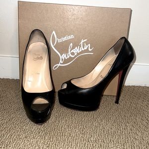Christian Louboutin Palais Royal 140 Kid Leather Pumps